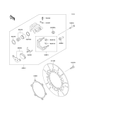 KAWASAKI, EL250-F6 2003, FRONT BRAKE