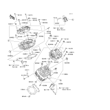 KAWASAKI, VN1600A6F 2006, CYLINDER HEAD