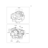 KAWASAKI, VN1600A6F 2006, CRANKCASE BOLT PATTERN