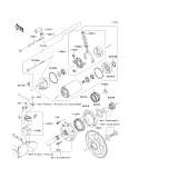 KAWASAKI, VN1600A6F 2006, STARTER MOTOR