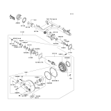 KAWASAKI, VN1600A6F 2006, DRIVE SHAFT/FINAL GEAR