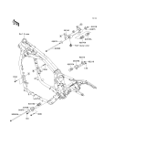 KAWASAKI, VN1600A6F 2006, ENGINE MOUNT