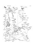KAWASAKI, VN1600A6F 2006, FRAME FITTINGS