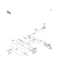 KAWASAKI, VN1600A6F 2006, SWINGARM