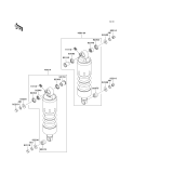 KAWASAKI, VN1600A6F 2006, SUSPENSION/SHOCK ABSORBER