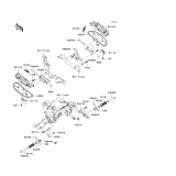 KAWASAKI, VN1600A6F 2006, FOOTRESTS