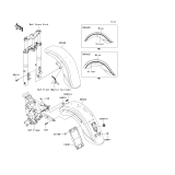 KAWASAKI, VN1600A6F 2006, FENDERS
