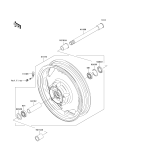 KAWASAKI, VN1600A6F 2006, FRONT HUB