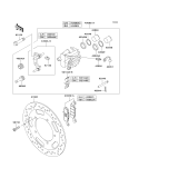 KAWASAKI, VN1600A6F 2006, FRONT BRAKE