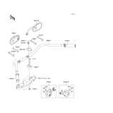 KAWASAKI, VN1600A6F 2006, HANDLEBAR