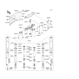 KAWASAKI, VN1600A6F 2006, FRONT FORK