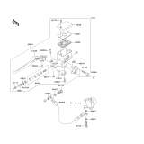 KAWASAKI, VN1600A6F 2006, CLUTCH MASTER CYLINDER