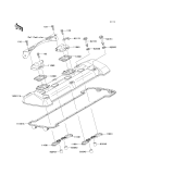 KAWASAKI, ZR1000C7F 2007,ZR1000C8F 2008,ZR1000C9F 2009, CYLINDER HEAD COVER