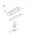 KAWASAKI, ZR1000C7F 2007,ZR1000C8F 2008,ZR1000C9F 2009, CYLINDER/PISTON(S)