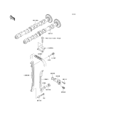 KAWASAKI, ZR1000C7F 2007,ZR1000C8F 2008,ZR1000C9F 2009, CAMSHAFT(S)/TENSIONER