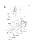KAWASAKI, ZR1000C7F 2007,ZR1000C8F 2008,ZR1000C9F 2009, CRANKSHAFT