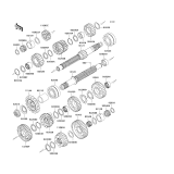 KAWASAKI, ZR1000C7F 2007,ZR1000C8F 2008,ZR1000C9F 2009, TRANSMISSION