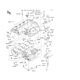 KAWASAKI, ZR1000C7F 2007,ZR1000C8F 2008,ZR1000C9F 2009, CRANKCASE