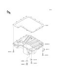 KAWASAKI, ZR1000C7F 2007,ZR1000C8F 2008,ZR1000C9F 2009, OIL PAN