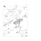 KAWASAKI, ZR1000C7F 2007,ZR1000C8F 2008,ZR1000C9F 2009, THROTTLE