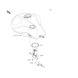 KAWASAKI, ZR1000C7F 2007,ZR1000C8F 2008,ZR1000C9F 2009, FUEL PUMP