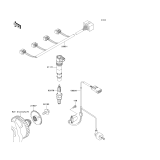 KAWASAKI, ZR1000C7F 2007,ZR1000C8F 2008,ZR1000C9F 2009, IGNITION SYSTEM