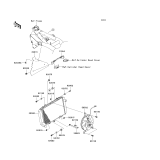 KAWASAKI, ZR1000C7F 2007,ZR1000C8F 2008,ZR1000C9F 2009, RADIATOR