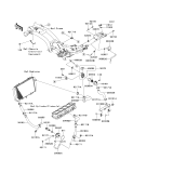 KAWASAKI, ZR1000C7F 2007,ZR1000C8F 2008,ZR1000C9F 2009, WATER PIPE