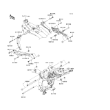 KAWASAKI, ZR1000C7F 2007,ZR1000C8F 2008,ZR1000C9F 2009, ENGINE MOUNT