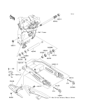 KAWASAKI, ZR1000C7F 2007,ZR1000C8F 2008,ZR1000C9F 2009, SWINGARM