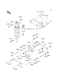 KAWASAKI, ZR1000C7F 2007,ZR1000C8F 2008,ZR1000C9F 2009, SUSPENSION