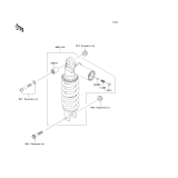 KAWASAKI, ZR1000C7F 2007,ZR1000C8F 2008,ZR1000C9F 2009, SHOCK ABSORBER(S)