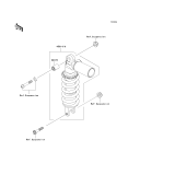 KAWASAKI, ZR1000C7F 2007,ZR1000C8F 2008,ZR1000C9F 2009, SHOCK ABSORBER(S)