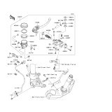 KAWASAKI, ZR1000C7F 2007,ZR1000C8F 2008,ZR1000C9F 2009, FRONT MASTER CYLINDER
