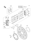 KAWASAKI, ZR1000C7F 2007,ZR1000C8F 2008,ZR1000C9F 2009, FRONT BRAKE