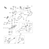 KAWASAKI, ZR1000C7F 2007,ZR1000C8F 2008,ZR1000C9F 2009, HANDLEBAR