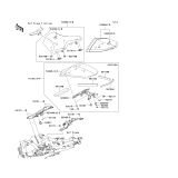 KAWASAKI, ZR1000C7F 2007,ZR1000C8F 2008,ZR1000C9F 2009, SEAT