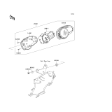 KAWASAKI, ZR1000C7F 2007,ZR1000C8F 2008,ZR1000C9F 2009, METER(S)
