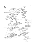 KAWASAKI, ZR1000C7F 2007,ZR1000C8F 2008,ZR1000C9F 2009, SIDE COVERS/CHAIN COVER