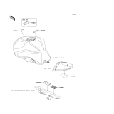 KAWASAKI, ZR1000C7F 2007,ZR1000C8F 2008,ZR1000C9F 2009, LABELS