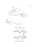 KAWASAKI, ZR1000C7F 2007,ZR1000C8F 2008,ZR1000C9F 2009, DECALS(BLACK)(BLUE)