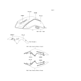 KAWASAKI, ZR1000C7F 2007,ZR1000C8F 2008,ZR1000C9F 2009, DECALS(BLACK/ORANGE)