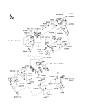 KAWASAKI, ZR1000C7F 2007,ZR1000C8F 2008,ZR1000C9F 2009, COWLING LOWERS