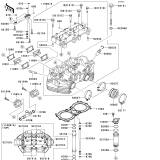 KAWASAKI, EJ800ADF 2013,EJ800ADFA 2013,EJ800AEF 2014,EJ800AEFA 2014, CYLINDER HEAD