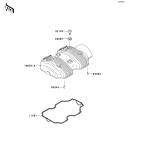 KAWASAKI, EJ800ADF 2013,EJ800ADFA 2013,EJ800AEF 2014,EJ800AEFA 2014, CYLINDER HEAD COVER