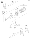 KAWASAKI, EJ800ADF 2013,EJ800ADFA 2013,EJ800AEF 2014,EJ800AEFA 2014, GEAR CHANGE DRUM/SHIFT FORK(S)