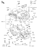 KAWASAKI, EJ800ADF 2013,EJ800ADFA 2013,EJ800AEF 2014,EJ800AEFA 2014, CRANKCASE