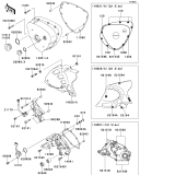 KAWASAKI, EJ800ADF 2013,EJ800ADFA 2013,EJ800AEF 2014,EJ800AEFA 2014, LEFT ENGINE COVER(S)