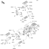 KAWASAKI, EJ800ADF 2013,EJ800ADFA 2013,EJ800AEF 2014,EJ800AEFA 2014, FOOTRESTS