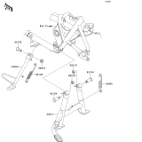 KAWASAKI, EJ800ADF 2013,EJ800ADFA 2013,EJ800AEF 2014,EJ800AEFA 2014, STAND(S)